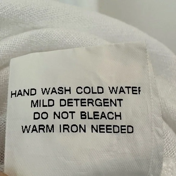 Vasna White Linen Maxi Dress Patch Pockets Sleeveless Women’s XL Made in Italy - Picture 6 of 9